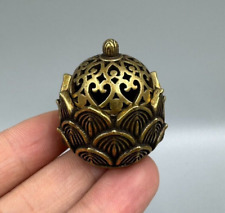 Old Chinese brass Folk Feng Shui statue handmade pendant Amulet sculpture picture