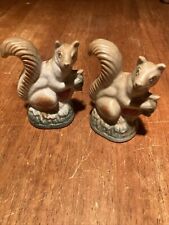 Set Of Two Squirrel Figurines Porcelain~Small picture