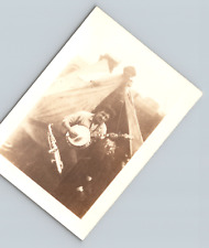c1910s Conrad Zaleski Orchestra Mechanic Butcher Banjo Saxophone Real Photo picture