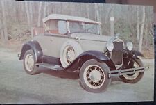 1931 Ford Deluxe roadster Model A With  Rumble Seat Antique Auto postcard picture