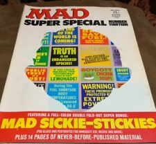 E.C. - MAD SUPER SPECIAL #13 - VG- 1974 Vintage Magazine (Stickers Included) picture