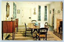 c1950's Dining Room Interior Old Indian Agency House Portage Wisconsin Postcard picture
