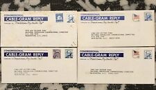 4 Official Congressional Cable-Gram Reply-Postal History-Guy Vander Jagt-RARE picture