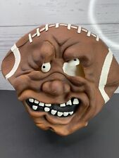 Vtg 2000 NIGHTVIEW Football Head Full Head Rubber Mask Costume Super Fan Mascot picture
