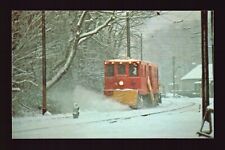 POSTCARD : BRANFORD TROLLEY MUSEUM - SNOW SWEEPER #S-36 - MA STREET RAILWAY picture