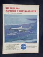 Magazine Ad* - 1958 - Pan American Airlines - 707 Jet Clipper picture