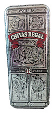 Vintage Chivas Regal Gift Tin Box • Empty & Hinged • 10