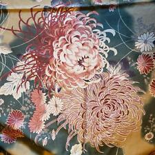 Chrysanthemum Flowers Print Floral Japanese Quilt Craft Fabric 32x42