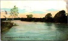 Kalamazoo MI Michigan Kalamazoo River Boater German Made Early 1900's Postcard picture