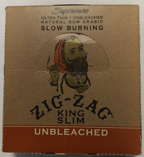 ZIG ZAG Superieure Unbleached King Slim Papers Box 24 Packs  picture