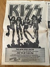 July 1976 Arts + Leisure Section Ny Times THE KISS AD ROOSEVELT STADIUM picture