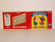 Schlitz Gold Label Malt Syrup Label picture