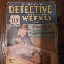 RARE PULP  DETECTIVE FICTION WEEKLY - 1934 FEB 3 - SILVER SKULL  picture