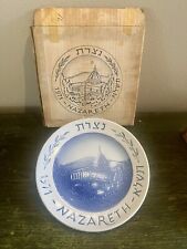 1971 Naaman Israeli 9” Collectible Porcelain Plate “Nazareth” picture