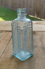 Antique 1894 VAPO CRESOLENE CO Poison Hobnail Medicine Bottle Aqua picture