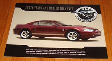 Original 2004 Ford Mustang 40th Anniversary Sales Brochure GT V6 picture