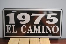 METAL LICENSE PLATE TAG 1975 EL CAMINO FITS CHEVY CHEVROLET 350 396 427 454 SS picture