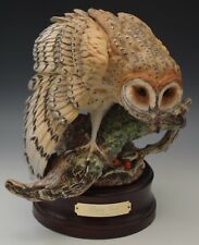 ROYAL DOULTON 1989 BARN OWL TYTO ALBA SCULPTURE FIGURINE  WITH STAND G.TONGUE picture