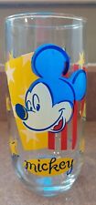 Vintage Collectible~*Disney Mickey Mouse With Stars Drink Glass 5 7/8