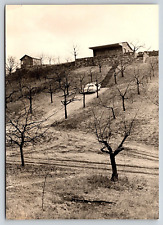 Original Old Vintage Antique Photo Picture Car Opel Kapitan Landscape Hill 1960s picture