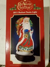 MERCK OLD WORLD CHRISTMAS 2011 RADIANT SANTA LIGHT 27TH EDITION IN ORIGINAL BOX picture