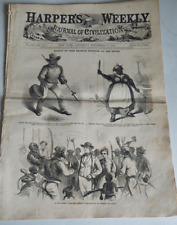 1859 Pre Civil War Harper's Weekly Effect of John Brown's invasion at the South picture