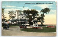 1920s NEW YORK CITY HISTORIC CLAREMONT HOTEL RIVERSIDE DRIVE POSTCARD 46-100 picture