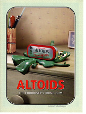 2004 ALTOIDS CHEWING GUM / GUMBY PRINT AD, CURIOUSLY STRONG GUM, SQUISHED GUMBY picture