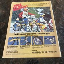 Team Murray Bmx Competition 1978 Racing Vtg Pin Up Print Ad 8X11 Flaw picture