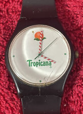 VINTAGE Tropicana Advertising Logo Orange Juice Novelty Watch New Battery works picture