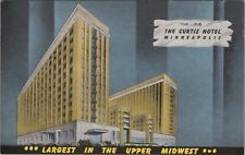 The Curtis Hotel Minneapolis Largest In Upper Midwest Linen Vintage Postcard picture