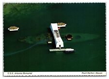 Vintage 1970s- U.S.S. Arizona Memorial- Pearl Harbor, Hawaii Postcard (UnPosted) picture