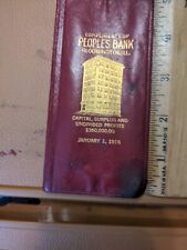 1916 People's Bank Bloomington .Ill Unused Bank Book picture