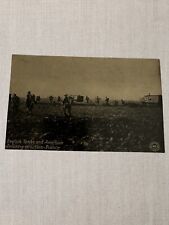 WW1 English Tanks and American Infantry in Action France Military Postcard F18 picture