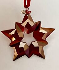 Swarovski Crystal Annual Christmas Ornament 2019 Red Star picture
