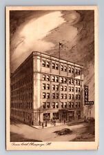 Champaign IL-Illinois, Inman Hotel, Advertising, c1951 Antique Vintage Postcard picture