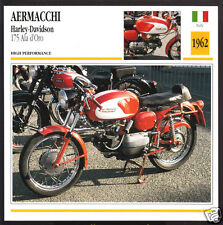 1962 Aermacchi Harley-Davidson 175cc Ala d'Oro Motorcycle Photo Spec Info Card picture