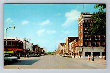 Ottawa KS-Kansas, Main Street, Looking North, Antique, Vintage Souvenir Postcard picture