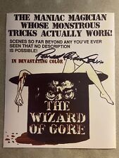 Original Hand Signed Herschell Gordon Lewis Autograph HG Print Wizard Of Gore picture