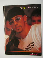AC MCLEAN WITH SUNGLASSES PHOTO PIN UP TEEN BEAT MAGAZINE PICTURE CLIPPING W16 picture