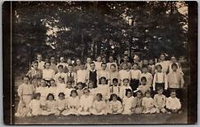 Postcard Navarre, Ohio Early Students Portrait RPPC Real Photo 1904-1920s Er picture