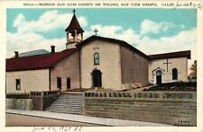 1928 Spanish Mission San Luis Obispo de Toloso California Postcard picture