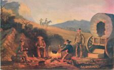 C-1910 Cowboy Western Davenport Artist Campfire Postcard 22-6777 picture