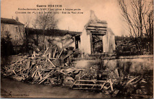 WWI France The Bombing of Nancy Destroyed Ruins Postcard Rue Du Vieil Aitre picture