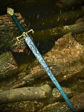 CUSTOM Handmade Barbarian Conan Sword Gold Edition Sword With Leather Sheath picture