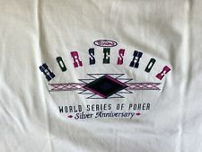 Binion’s Horseshoe WSOP Poker World Series Vintage Hanes Beefy T Embroidered Med picture