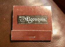 Historic Hotel Algonquin, New York City, Printed Matches, Unstruck Matchbook picture