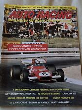 June 1971 Auto Racing Magazine Mario Andretti.  Color Photo Lloyd Ruby Ferrari picture