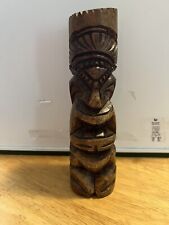8” WOODEN TIKI SIGNED FROM HAWAII picture