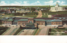 Providence Rhode Island, Union Station Railroad Depot & Capitol Vintage Postcard picture